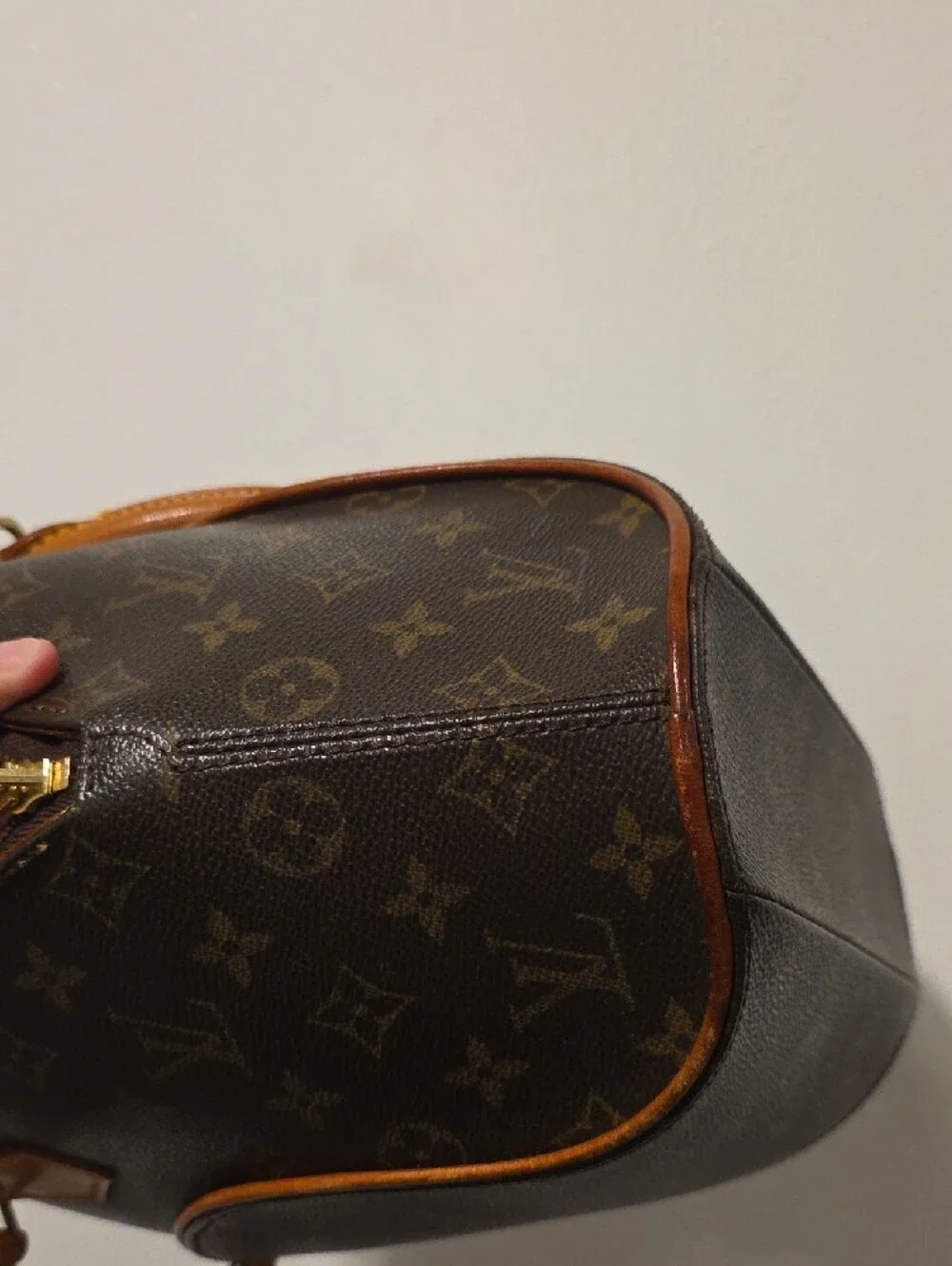 Louis Vuitton Monogram Dome Satchel in Brown with Tan Trim